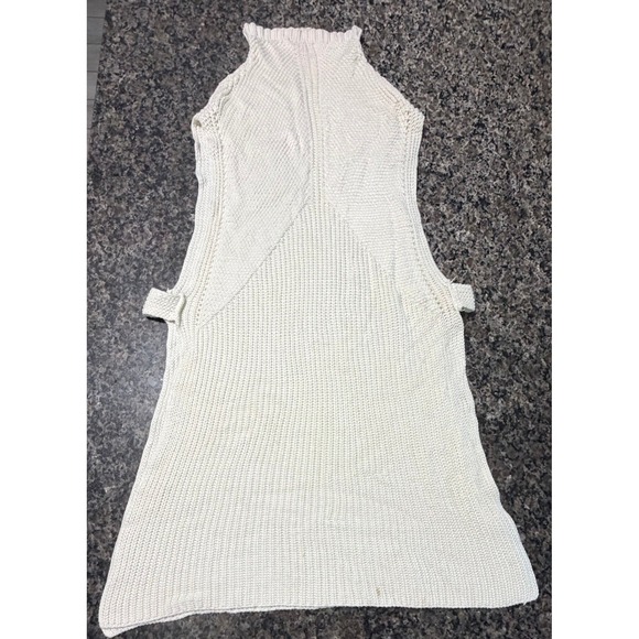 Catherine Catherine Malandrino Tops - Catherine Malandrino‎ Cream Knit Sleeveless Tunic Sweater Cashmere Blend S